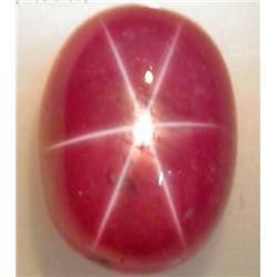 1.58ct. 6 Ray Red Natural Star Ruby Oval RETAIL $950 (GEM-2366)