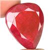 11.44ct. EXCELLENT Blood Red Africa Ruby Pear Cut RETAIL $775 (GEM-1358)