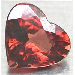 .89ct. Pink Orange Rhodolite Garnet Heart RETAIL $450 (GEM-2374)