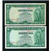 Image 2 : Latvia 1938. A Pair of 25 Latu Banknotes Very Fine-AU