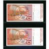 Image 2 : Switzerland 10 Francs 1980. A Pair of P-53b.54 Banknotes Ch-Unc