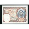 Tunisia Banque de L'Algerie 5 Francs 1925-34. P-8a PMG About Unciculated 50
