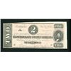 USA. Confederate States $2.00 1864, P-66b Banknote  AU
