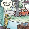Image 2 : Bizarro! "Daddy's Home" Numbered Limited Edition Hand Signed by Creator Dan Piraro; Letter of Authen