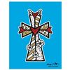 Image 1 : Britto, "Blessings (Blue)" Hand Signed Limited Edition Giclee on Canvas; Authenticated.