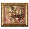 Image 1 : Marta Wiley, Framed Original Mixed Media Painting on Canvas, Hand Signed and Thumb Printed with Lett