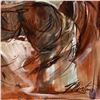 Image 2 : Marta Wiley, Framed Original Mixed Media Painting on Canvas, Hand Signed and Thumb Printed with Lett
