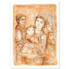 Image 1 : "Portrait of a Family" Limited Edition Lithograph (28" x 40.5") by Edna Hibel (1917-2014), Numbered 