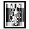 Image 2 : Victor Vasarely (1908-1997), "Tilla, Calcis, et Afa de la serie Lineaires (Triptych)" Framed 1973 He