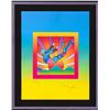 Image 2 : Peter Max- Original Lithograph "Cosmic Flyer on Blends"
