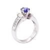 Image 4 : 2.29 ctw Blue Sapphire And Diamond Ring - Platinum