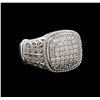 Image 1 : 14KT White Gold 0.33 ctw Diamond Ring