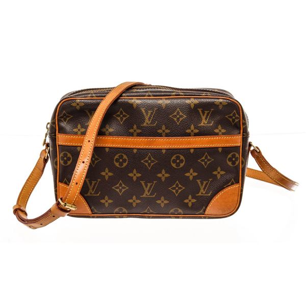 Louis Vuitton Brown Monogram Canvas Leather Trocadero 27 cm Bag