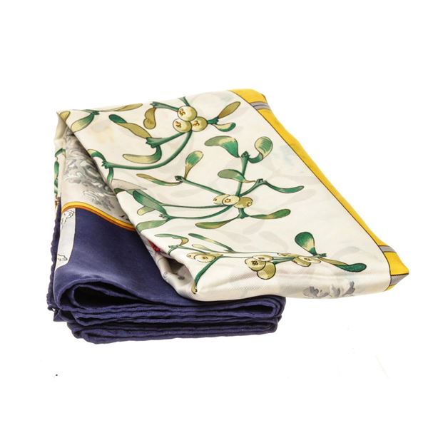 Hermes Multicolor Silk Scarf