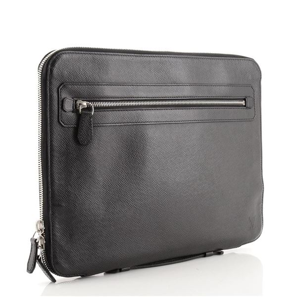 Louis Vuitton Black Taiga Leather Vladimir Portfolio Bag