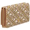 Image 3 : Burberry Beige Leather TB Double Flap Wallet