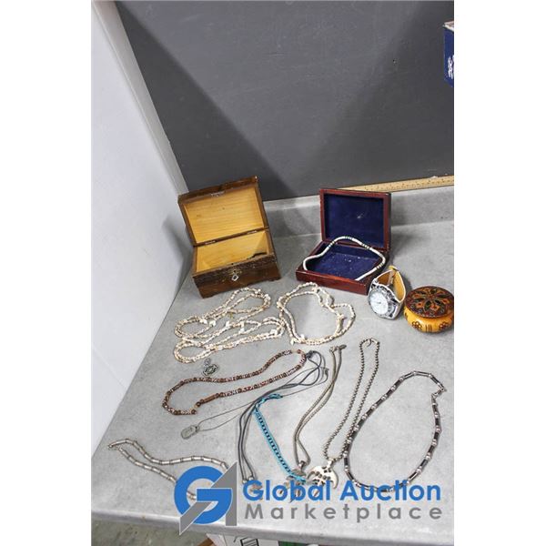 Assorted Jewelry With Boxes