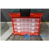 Image 3 : Small Red Plastic Organizer/Tackle Box