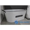 Image 2 : Retro Style Tin Planter Bucket and Pitcher