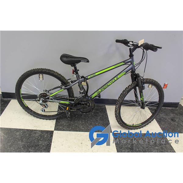 Youth 24" Supercycle Mountain Bike - Gray Green