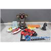 Image 1 : Assorted Toys - Bear Target Game, Toy Vehicals,