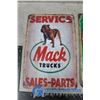 Image 2 : (2) Repro Texaco and Mack Tin Sins - BID PRICE x2