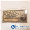 Image 1 : 1900 Twenty Five Cent Dominion of Canada Bill