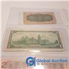 Image 6 : Canadian 1900 Twenty Five Cent Bill, 1967 One Dollar Bill and 1986 Two Dollar Bill
