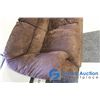 Image 2 : **Chocolate Brown Fabric Sofa