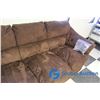 Image 3 : **Chocolate Brown Fabric Sofa