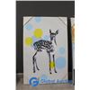 Image 2 : NIB Canvas Fawn and Landscape Wall Art