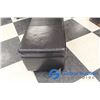 Image 2 : **Dark Brown Leather Storage Ottoman