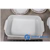 Image 2 : Assorted White Glass Dishes