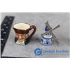 Image 2 : Royal Doulton Mini Mug, Mini Windmill, Ceramic Toothpick Holder and Bottle Openers