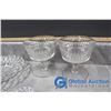 Image 7 : Vintage Clear Glass Serving Dishes