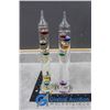 Image 1 : **(2) 11" Colorful Law of Physics Indoor Glass Galileo Thermometer