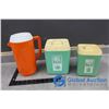 Image 1 : Vintage Kitchen Container Set and Pitcher w/Lid