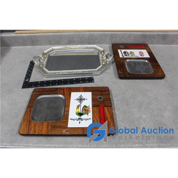 Mirror Tray and Serving Trays