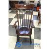 Image 1 : **Wooden Rocking Chair