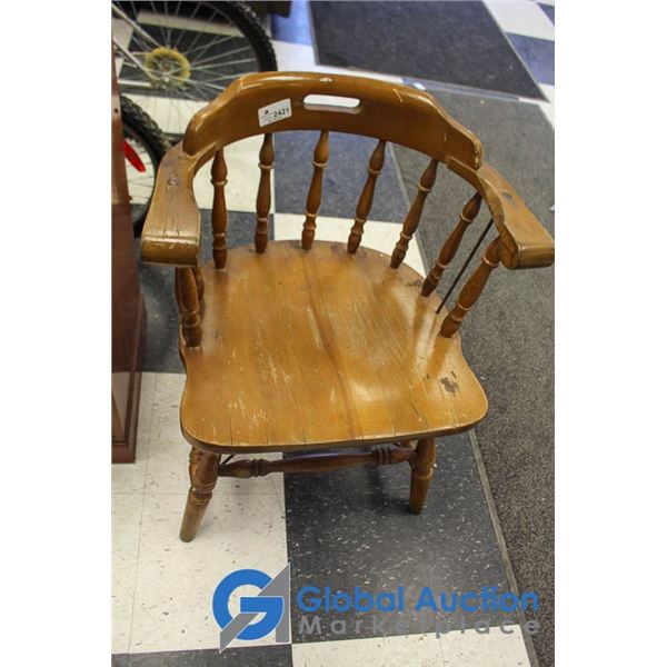 **Canadian Pacific Railway Wooden Chair