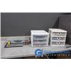 Image 1 : Case and (2) 3-Drawer Stoage Containers of Assorted LEGO