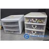 Image 9 : Case and (2) 3-Drawer Stoage Containers of Assorted LEGO