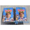 Image 1 : (2) Leaf Baseball Puzzle & Card Wax Packs w/Box - BID PRICE x2