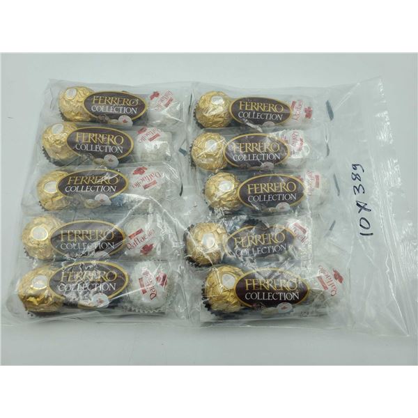 Ferrero Collection Fine hazelnut chocolates, Raffaleo crispy creamy-coconut-almond filled confection