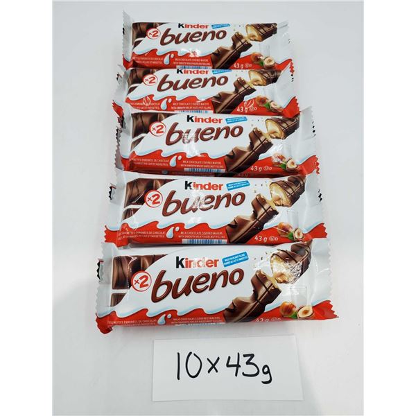 Kinder Bueno Candy Bars (10 x 43g)