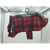 Image 1 : NEW Bailey & Bella Red Plaid  Fleece Lined Pet Jacket  - LARGE