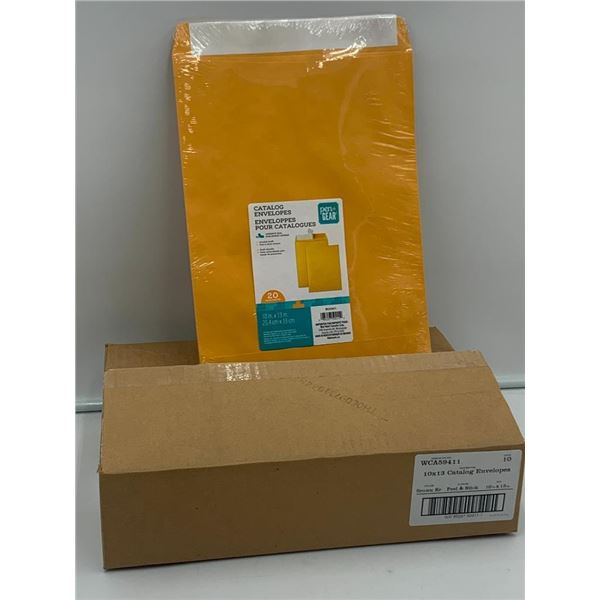 Case lot of 10 x 13 inch Brown Envelopes 200 ct