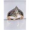Image 1 : Ladies 14K Gold .72 Carat Marquise & Round Cut Solitaire Ring Si-I Graded Diamond with Appraisal $8,