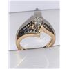 Image 2 : Ladies 14K Gold .72 Carat Marquise & Round Cut Solitaire Ring Si-I Graded Diamond with Appraisal $8,