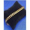 Image 2 : Unisex 14K GP Heavy Cubana Bracelet 10mm thick